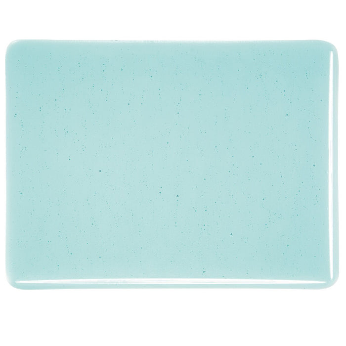 Light Aquamarine Blue Transparent Bullseye Half Sheet 1408