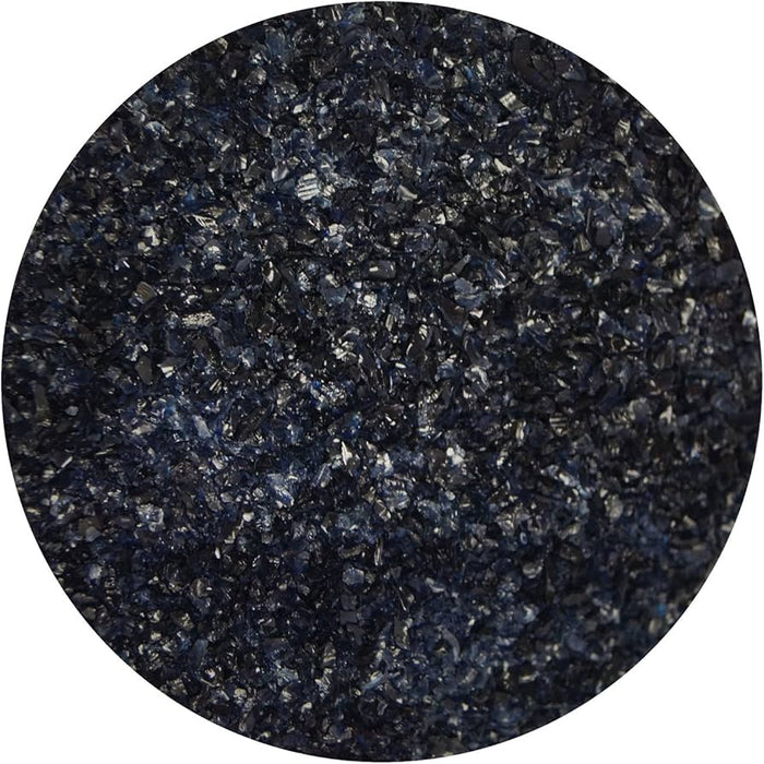 Blue Black Opaque Bullseye Frit 102