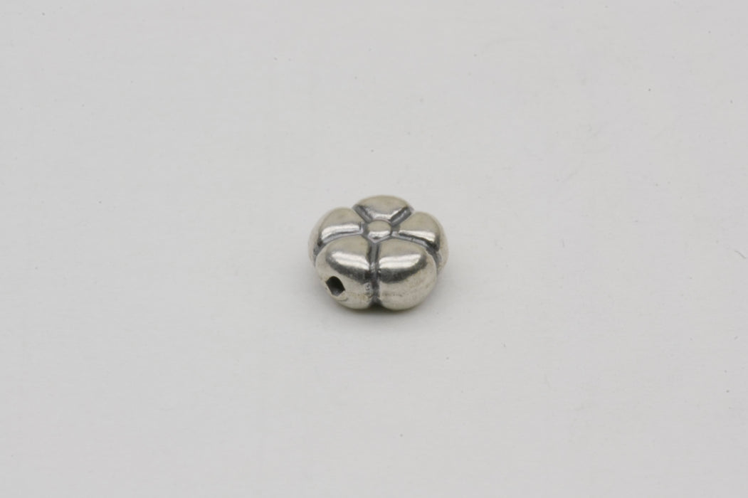 Floral Bead Sterling Silver