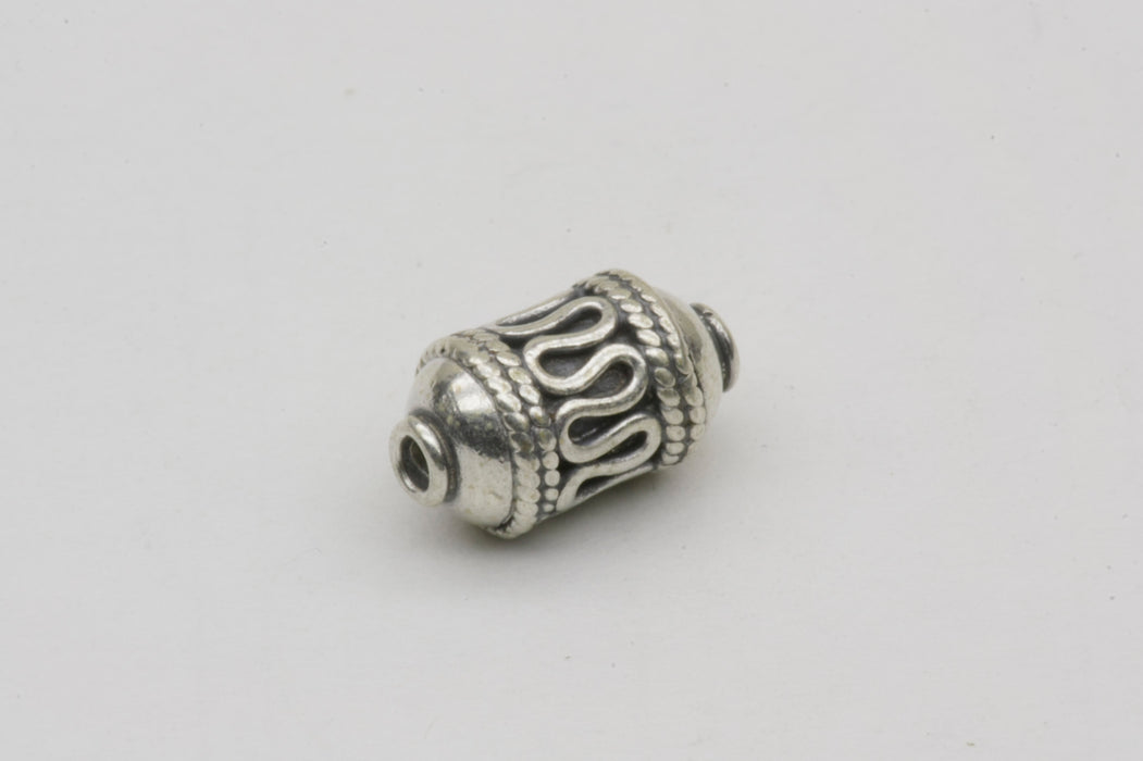 Lamp Swirl Bead Sterling Silver