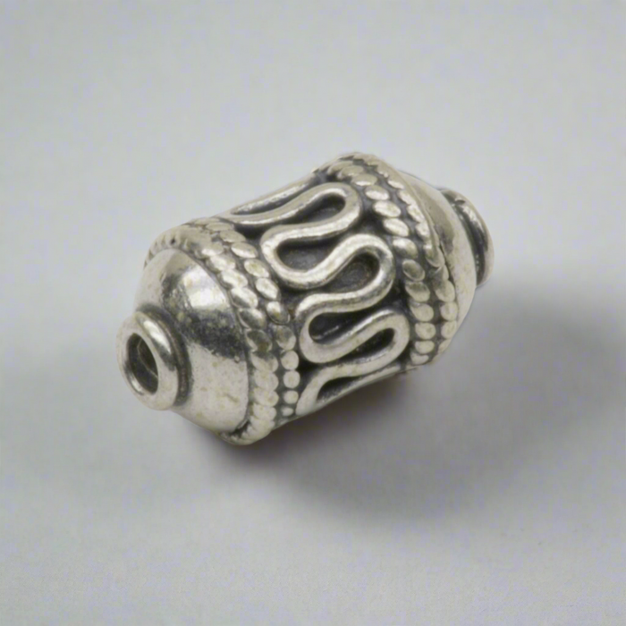 Lamp Swirl Bead Sterling Silver