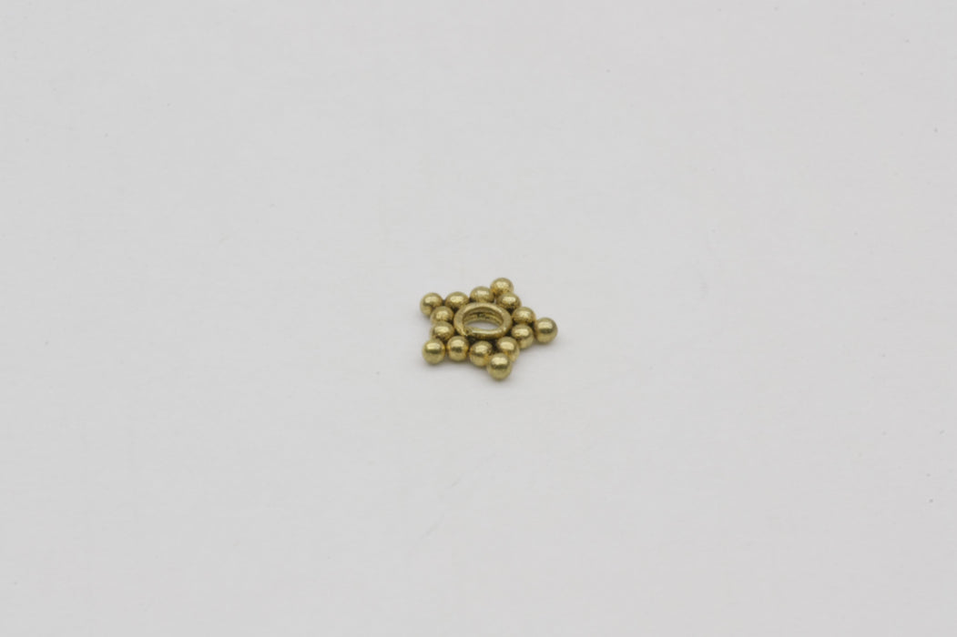 Golden Starlight Spacer Bead Antique Vermeil