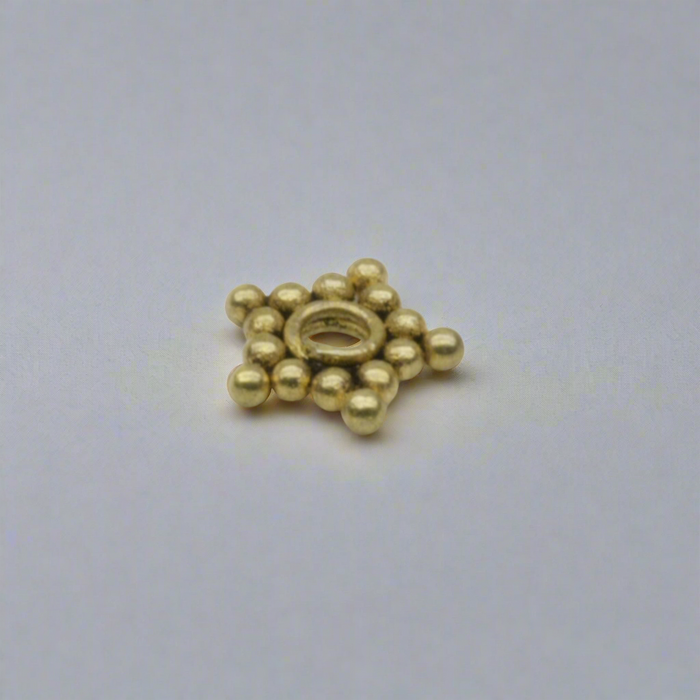 Golden Starlight Spacer Bead Antique Vermeil