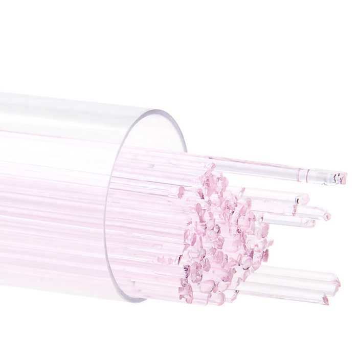 Erbium Pink Transparent Bullseye Stringer 1821