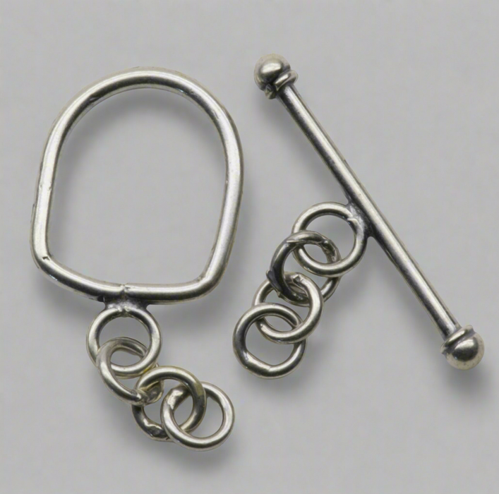 Sterling Silver Simple Toggle