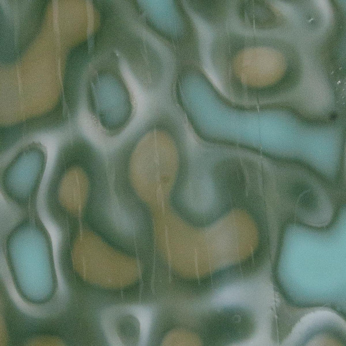 Patina Green Opalescent Mottle Bullseye Sheet 6045